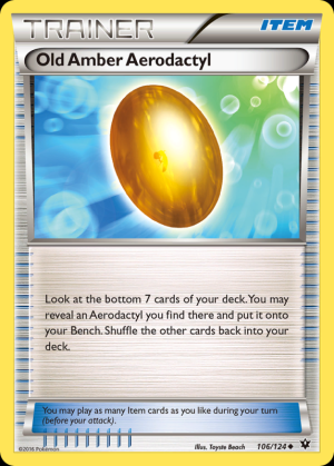 Old Amber Aerodactyl