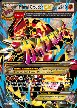 Primal Groudon-EX (Slightly Played)