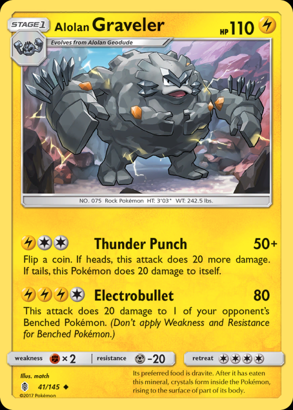Alolan Graveler (Reverse Holo)
