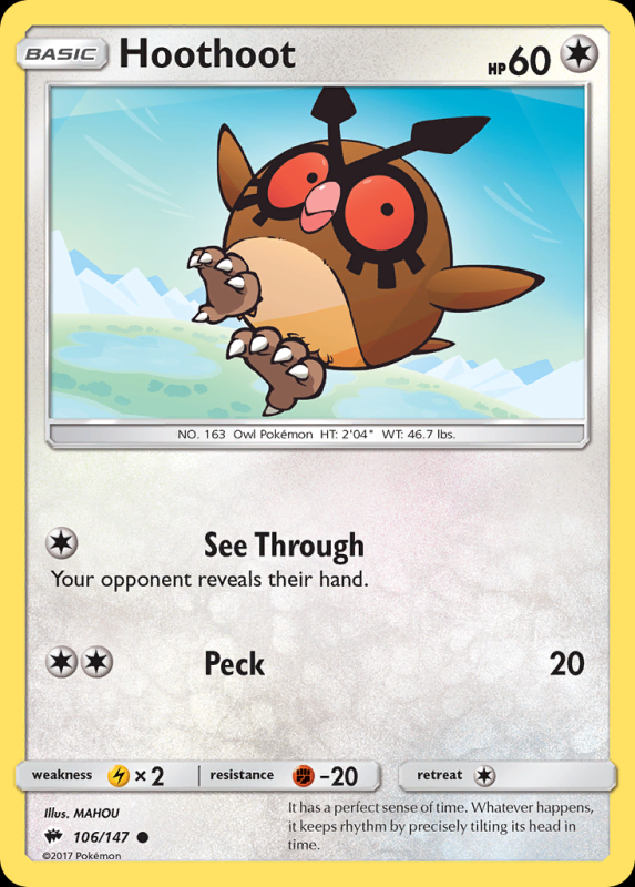 Hoothoot (Reverse Holo)