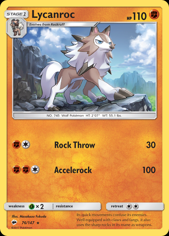 Lycanroc (Reverse Holo)