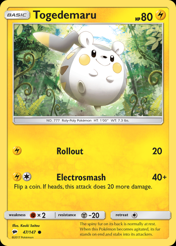 Togedemaru (Reverse Holo)