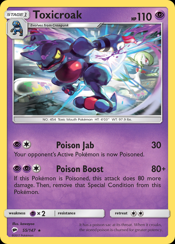 Toxicroak (Reverse Holo)