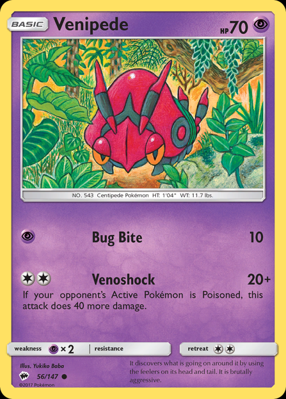 Venipede (Reverse Holo)