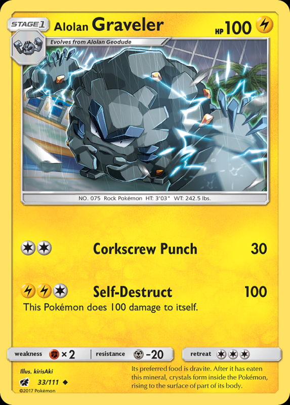 Alolan Graveler (Reverse Holo)