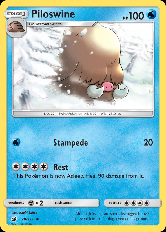 Piloswine (Reverse Holo)