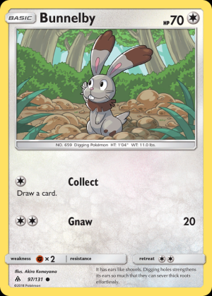 Bunnelby (Reverse Holo)