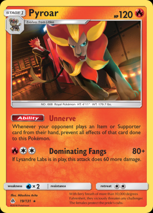 Pyroar (Reverse Holo)