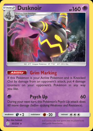Dusknoir (Prerelease Kit Exclusive Rare)