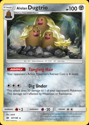 Alolan Dugtrio (Reverse Holo)