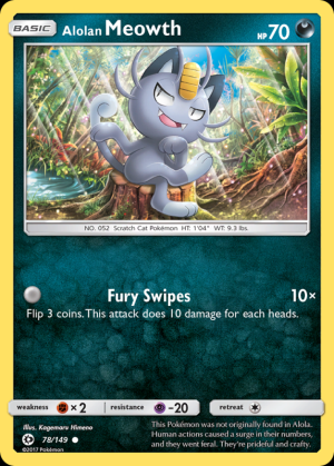 Alolan Meowth (Reverse Holo)