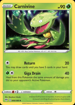 Carnivine (Reverse Holo)