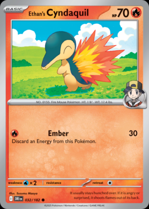 Ethan's Cyndaquil (Reverse Holo)